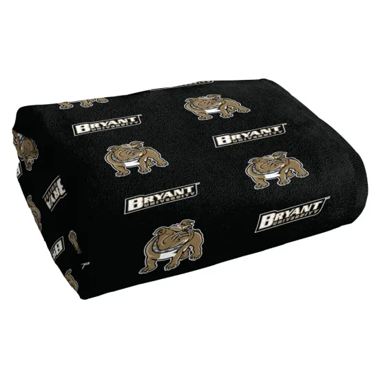 Bryant University Beach Towel/Bath Towel, 30"x60" Logo Pattern