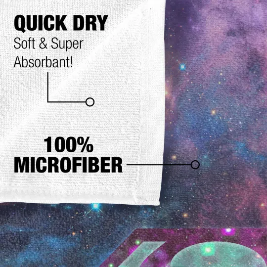 Superman Spaced Out Logo Officially Licensed Beach Towel 30"x60"