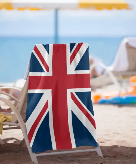 Union Jack Beach Towel, 30"x60", Beach Towel