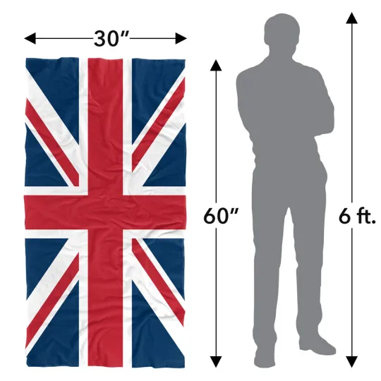 Union Jack Beach Towel, 30"x60", Beach Towel