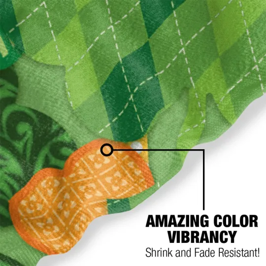 St. Patrick's Day Beach Towel 30"x60" Black Cat Lightweight Microfiber Bath