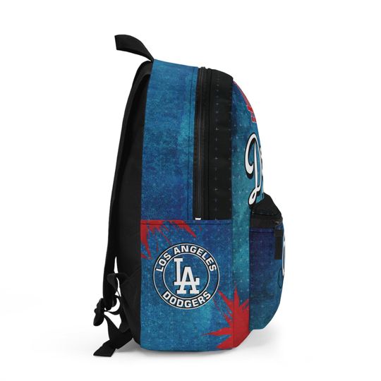 LA Dodgers Backpack - Blue Sporty School Bag, Baseball Fan Gift, Travel Backpack, Back to School Essential