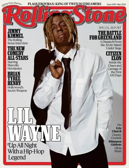 Lil Wayne Rolling Stone Cover Poster May 2025