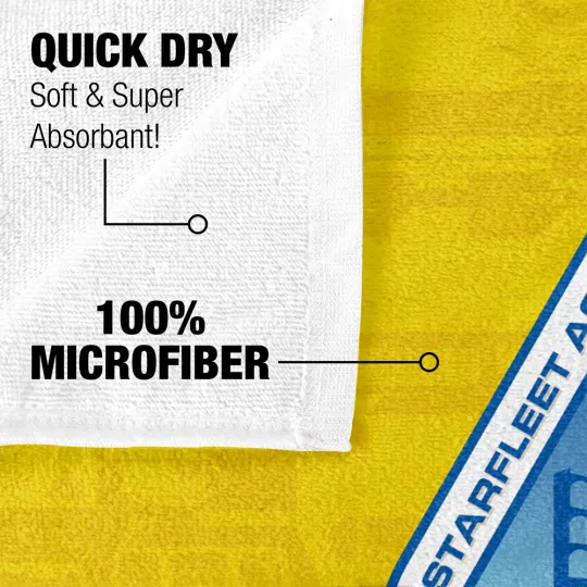 startrek2020 Beach Towel, 30"x60", Star Fleet Academy Beach Towel