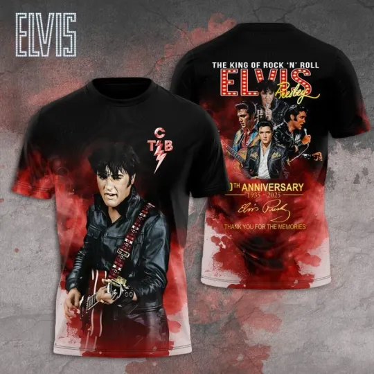 Elvis Presley 3D Unisex T-shirt, gift for fan