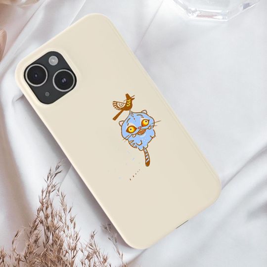 Kpop Demon Hunters Tiger Phone Case - Cute Blue Tiger Design for iPhone