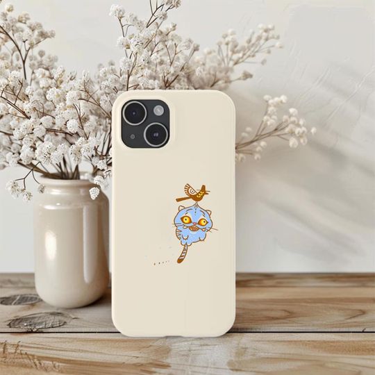 Kpop Demon Hunters Tiger Phone Case - Cute Blue Tiger Design for iPhone