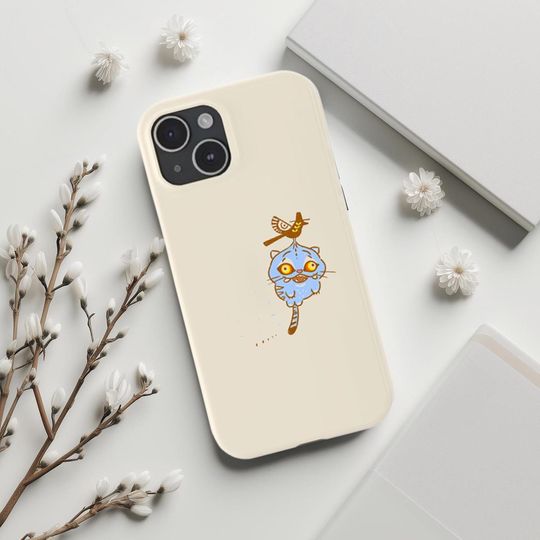 Kpop Demon Hunters Tiger Phone Case - Cute Blue Tiger Design for iPhone