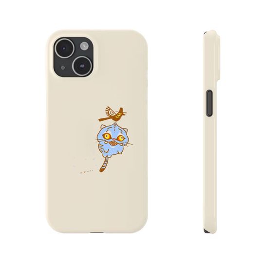 Kpop Demon Hunters Tiger Phone Case - Cute Blue Tiger Design for iPhone