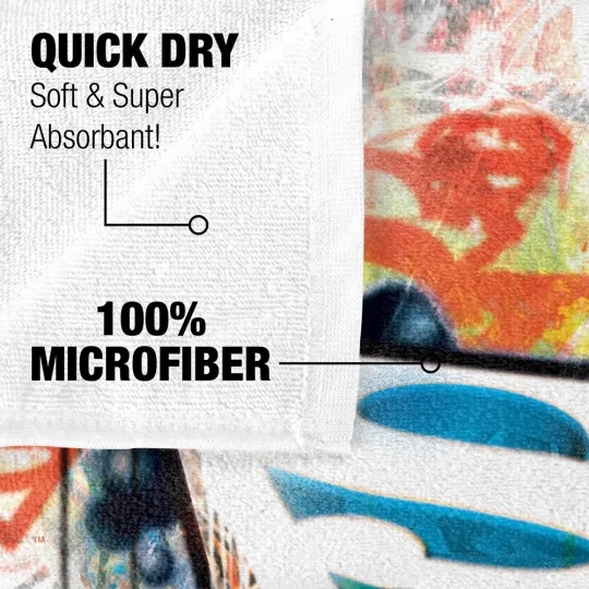 Superman Urban Shields Officially Licensed Beach Towel 30"x60"