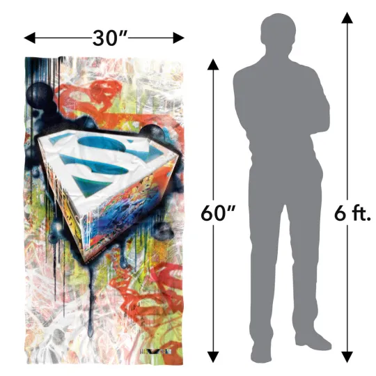Superman Urban Shields Officially Licensed Beach Towel 30"x60"