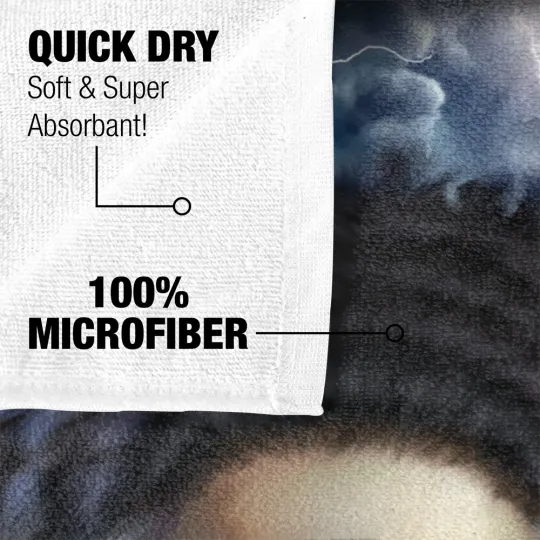 Universal Monsters Beach Towel 30"x60" The Bride Head Microfiber