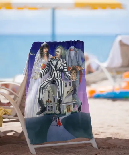 Beetlejuice Poster Officially Licensed Beach Towel 30"x60"