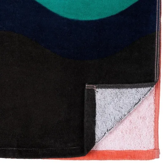 Oversized Beach Towels Set 2 Cotton Blend Lightweight Palm Print Hanging Loop US