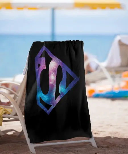 Superman Galaxy Shield Officially Licensed Beach Towel 30"x60"