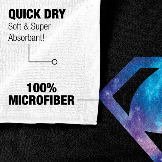 Superman Galaxy Shield Officially Licensed Beach Towel 30"x60"