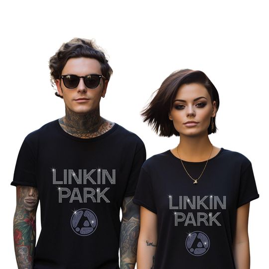 Hand-Placed Rhinestone Rock Vibes T-Shirt