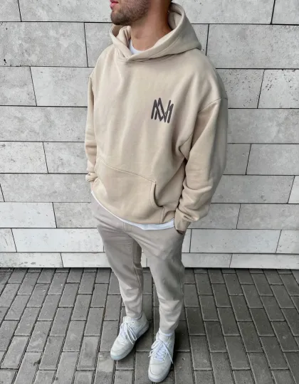 Puff print hoodie