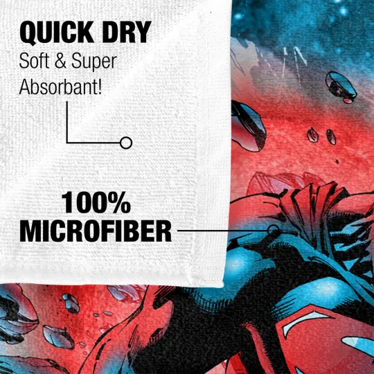 Superman Super Cosmos Officially Licensed Beach Towel 30"x60"