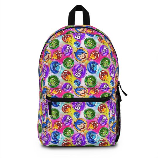 Inside Out Pixar Inspired - Backpack with Multiple Pockets