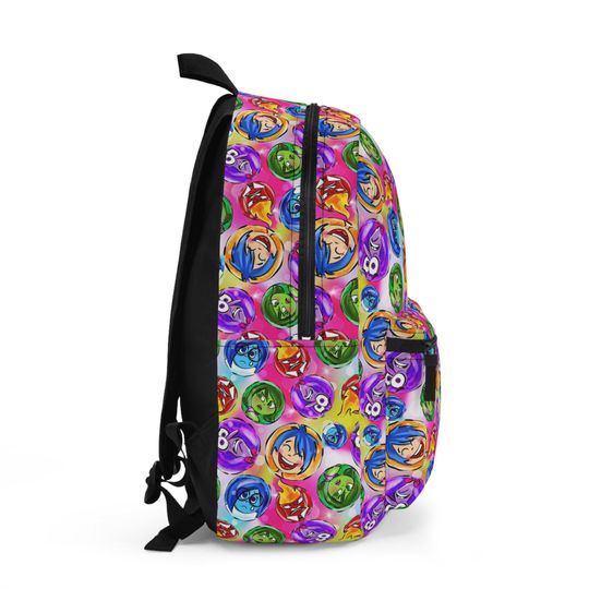 Inside Out Pixar Inspired - Backpack with Multiple Pockets