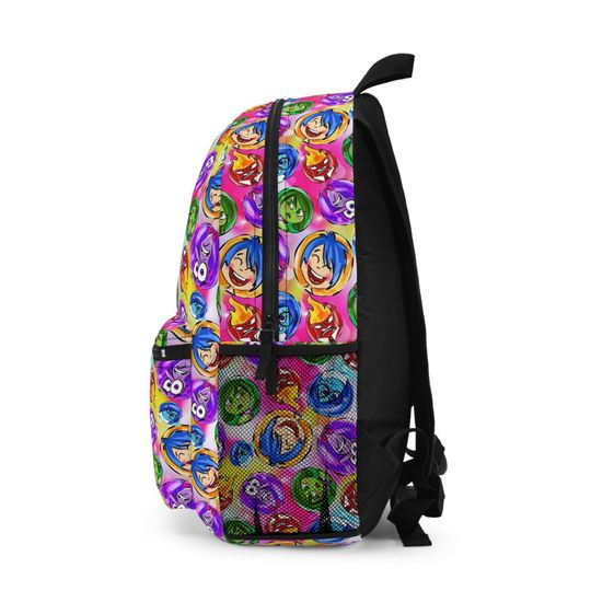Inside Out Pixar Inspired - Backpack with Multiple Pockets