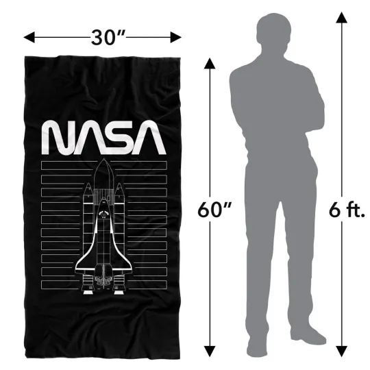 NASA Shuttle Officially Licensed Beach Towel 30"x60"