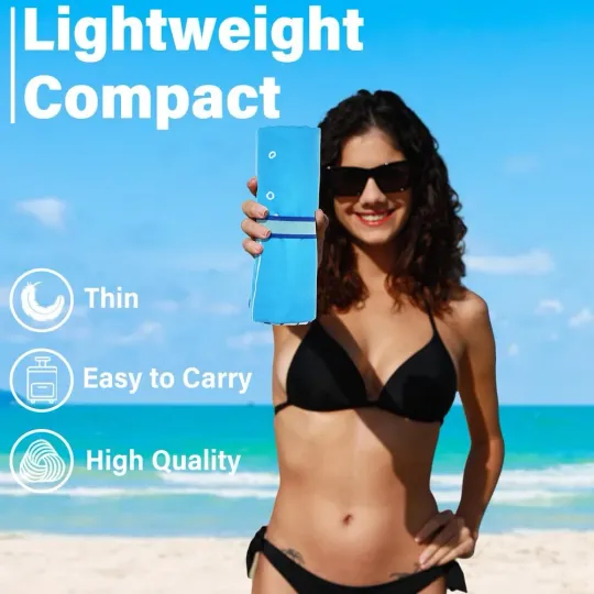 Oversized Lightweight Microfiber Beach Towel Sand Free Quick Dry 78"x35"