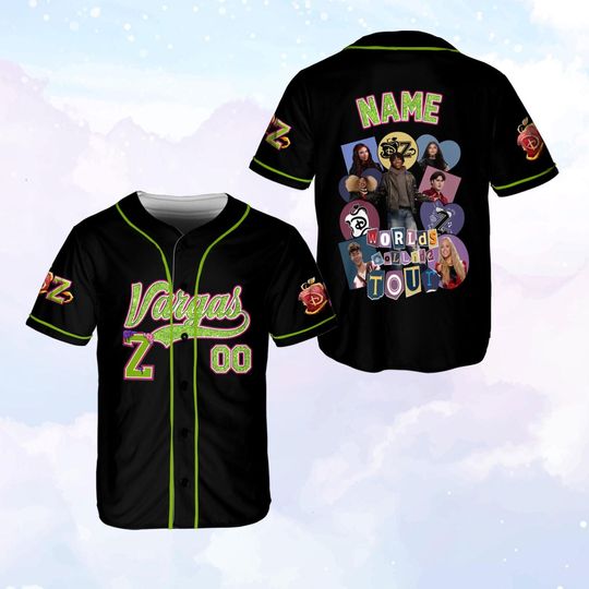 Descendants Zombies Worlds Collide Tour Jersey, Descendants Red Jersey, Victor Zombie 4 Jersey, Like The Zombies Do, Summer Tour 2025 Shirt