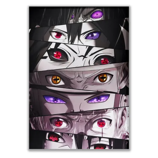 Narutoo All Eyes Poster – Popular Anime Wall Art