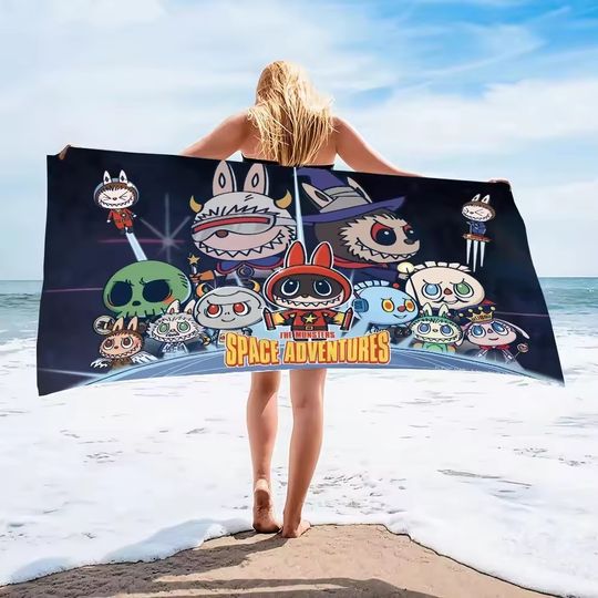 LABUBU Printed Beach Towel