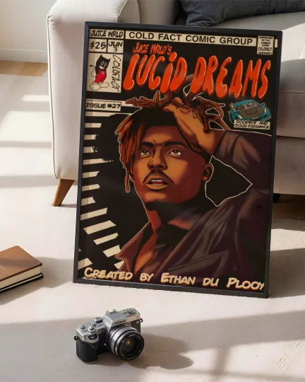 Juice WRLD Poster – Legendary Rap Artist Wall Art