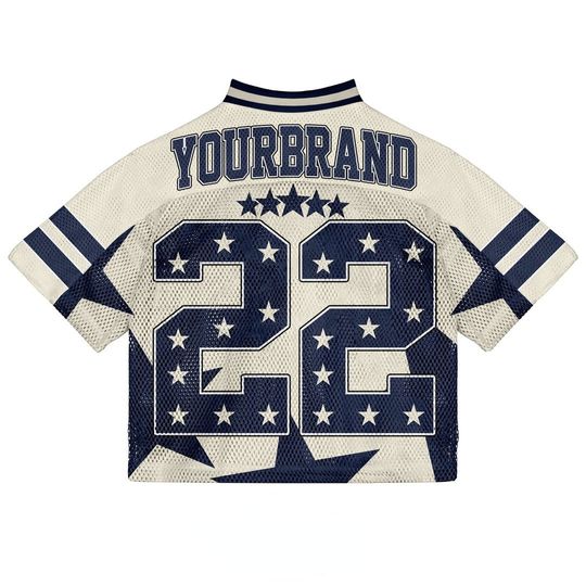 American Retro Hip-hop Mesh Baseball Crop Top shirt