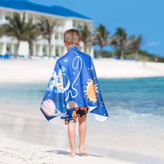 Beach Towel Kids  Microfiber Pool Towel Absorbent Quick Dry Beach Sand Free