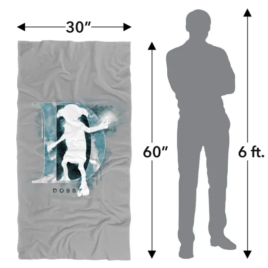 Harry Potter Dobby Watercolor Officially Licensed Beach Towel 30"x60"