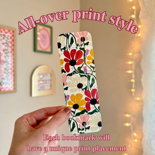 Abstract Floral Bookmark