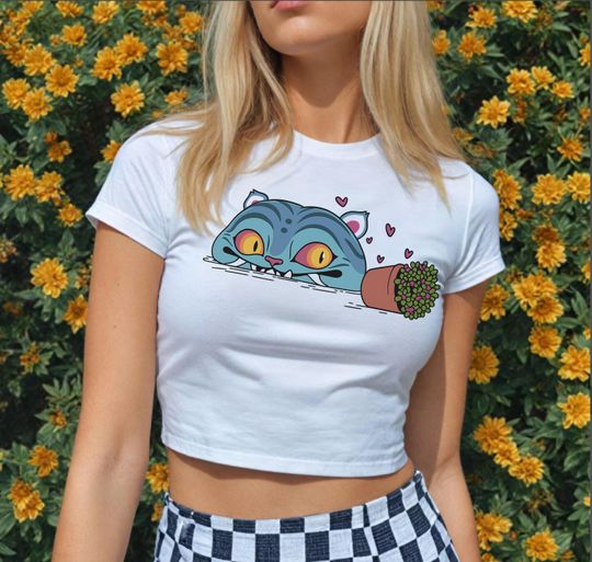 Demon Hunter Tiger Baby Tee, Kpop Tiger Shirt, Derpy Tiger and Bird Tee