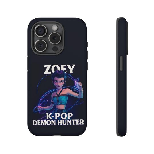K-Pop Demon Hunter Phone Case, kpop Lovers Zoey Design