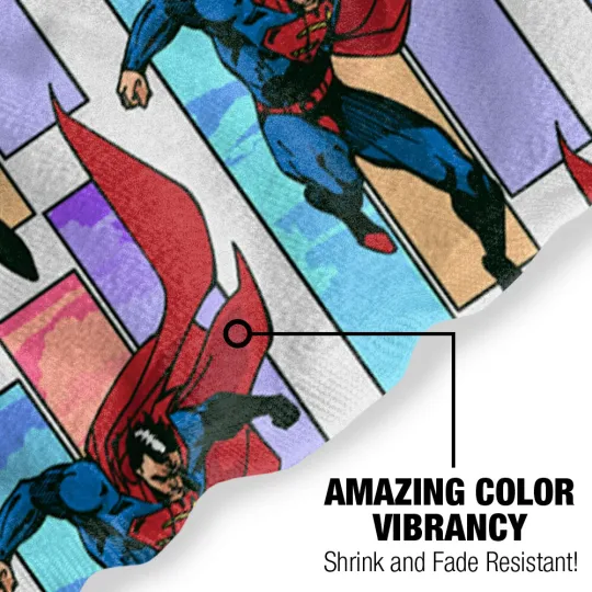 Superman Three Color Sky Officially Licensed Beach Towel 30"x60"