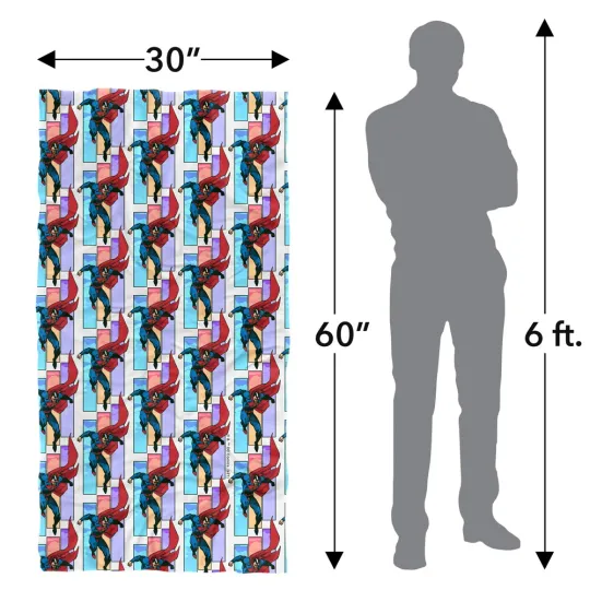 Superman Three Color Sky Officially Licensed Beach Towel 30"x60"