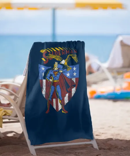 Superman All American Officially Licensed Beach Towel 30"x60"