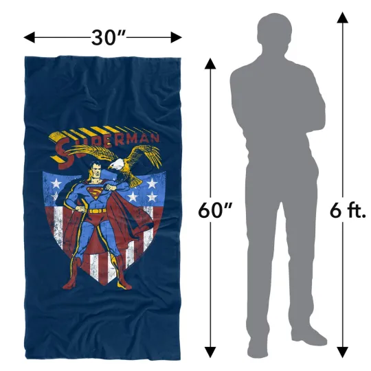Superman All American Officially Licensed Beach Towel 30"x60"