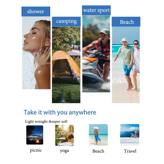 Large Dolphin Jump Microfiber Beach Towel Quick Dry Sand Free Soft Beach Towels