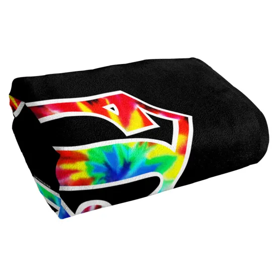 Superman Superman Tie Dye Logo Officially Licensed Beach Towel 30"x60"