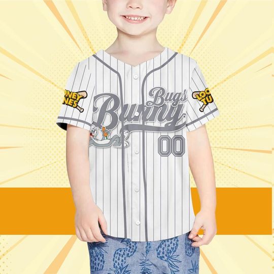 Custom Looney Tune Bugs Bunny Simple Baseball, Cartoon Team Outfit
