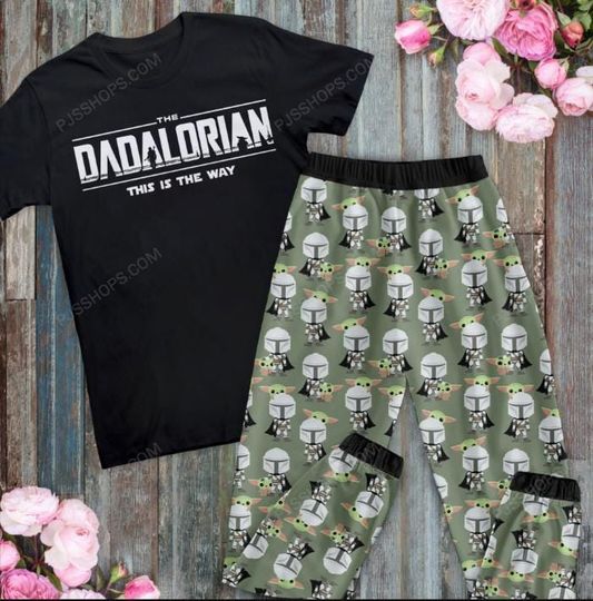 Mandalorian Pajama Set  Star Wars Sleepwear Gift for Fans