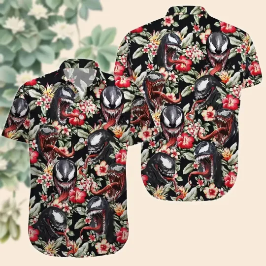 Marvel Venom 3D HAWAII SHIRT Mother day Gift