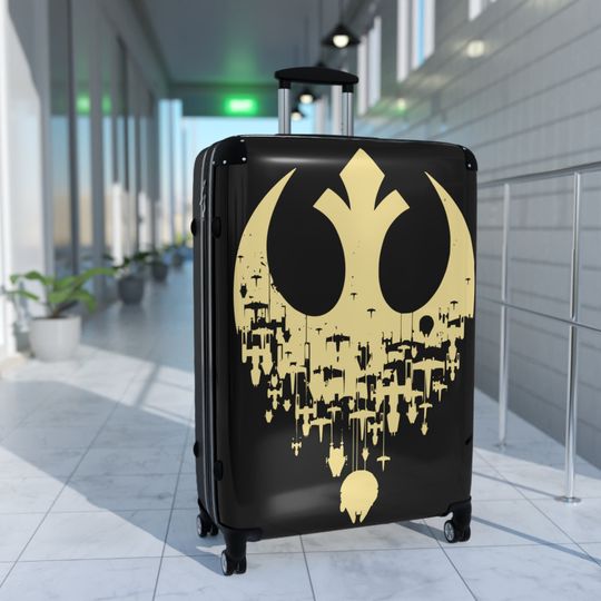 Rebel Alliance Suitcase - Black and Gold