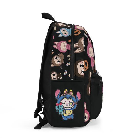 Labubu Canvas School Backpack - Cute Bag for Kids