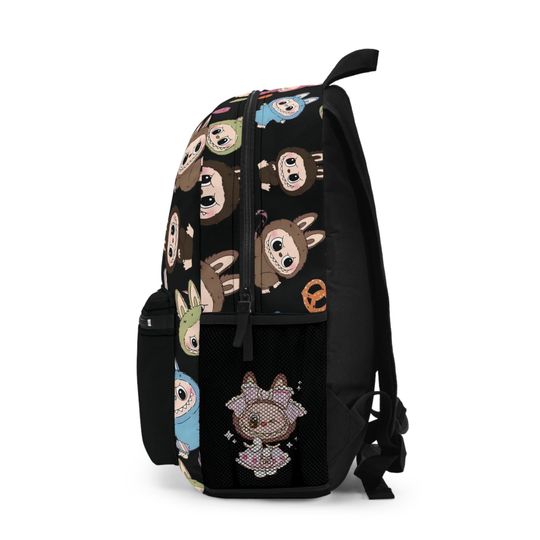 Labubu Canvas School Backpack - Cute Bag for Kids